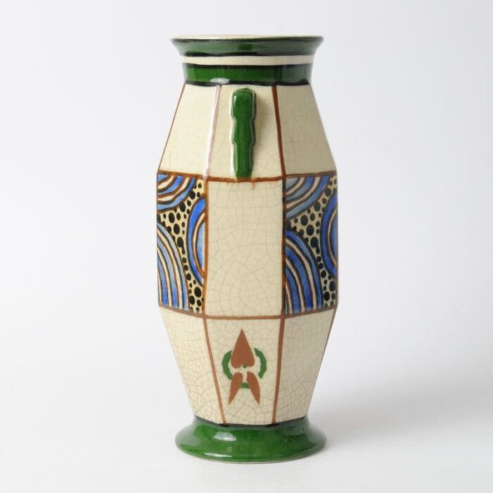 belgian art deco vase from august mouzin cie 1920s 2