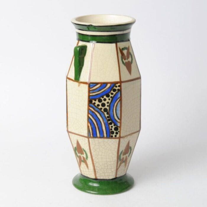 belgian art deco vase from august mouzin cie 1920s 4