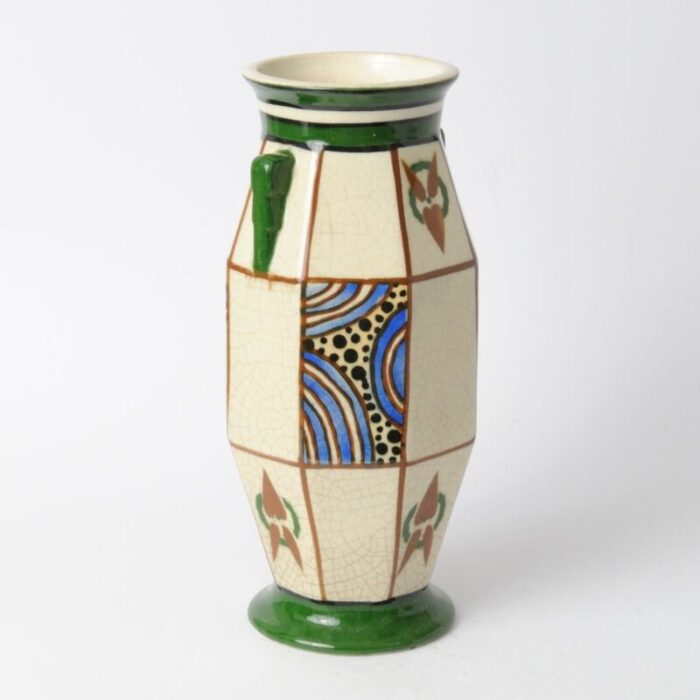 belgian art deco vase from august mouzin cie 1920s 5