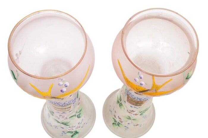 belle epoque vases 1890s set of 2 2114