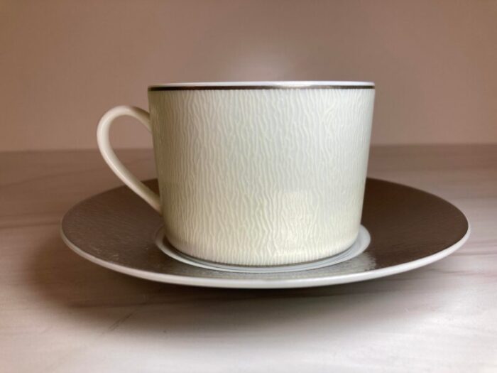 bernadaud porcelain dune cup and saucer 1496