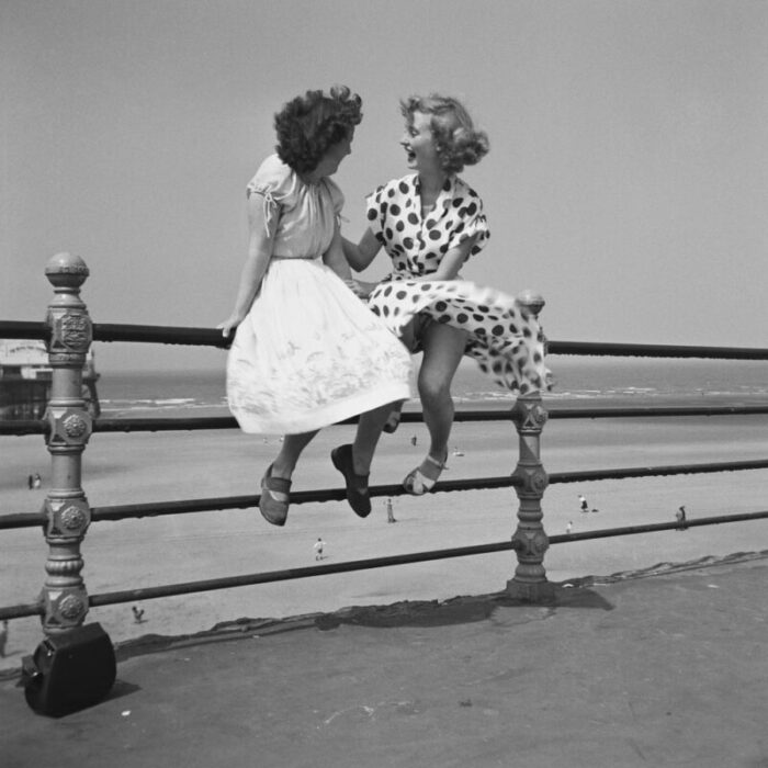 bert hardy blackpool railings 1951 silver gelatin fibre print 9253