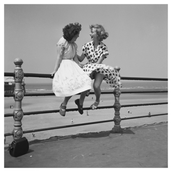 bert hardy blackpool railings 1951 silver gelatin fibre print 9384