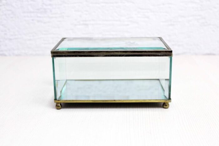 beveled glass jewelry box 1950s 3