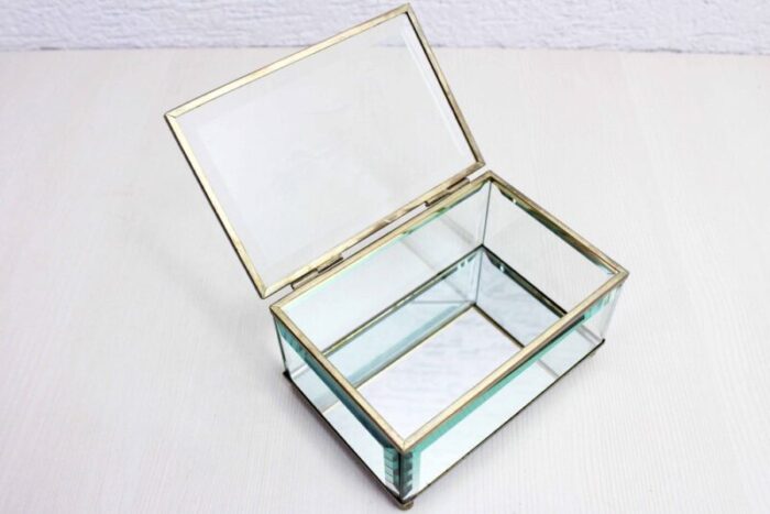 beveled glass jewelry box 1950s 5