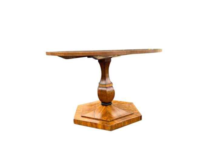 biedermeier walnut center table 2428