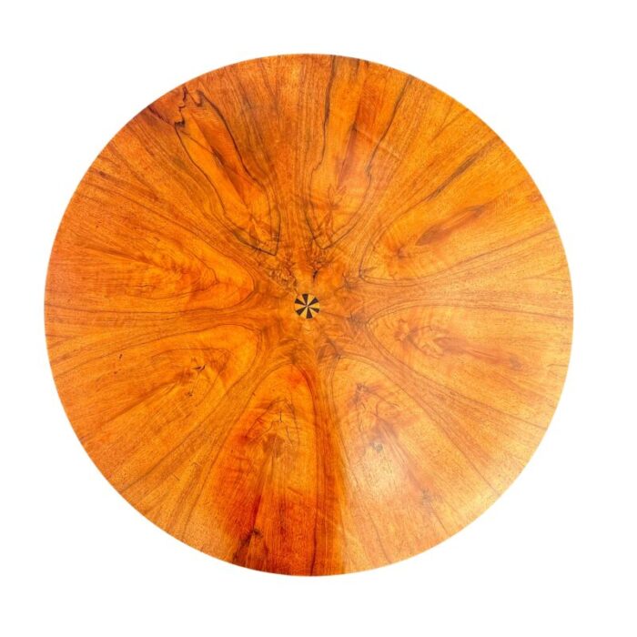 biedermeier walnut center table 4646