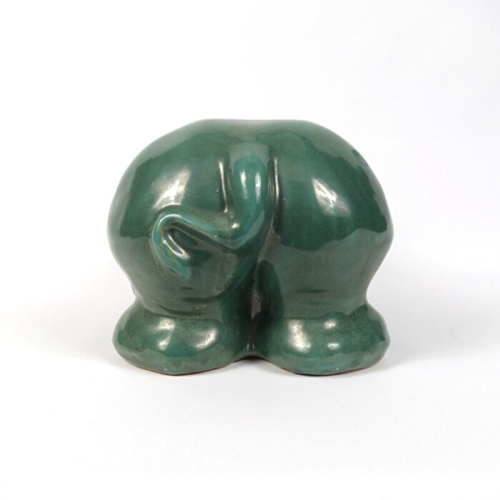 big green ceramic statue of hippopotamus 4