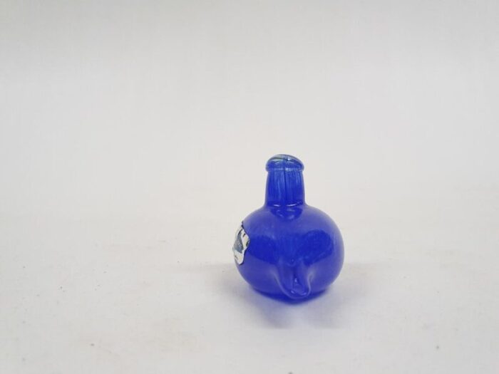 blue glass bird by oiva toikka for iittala finland 1970s 4