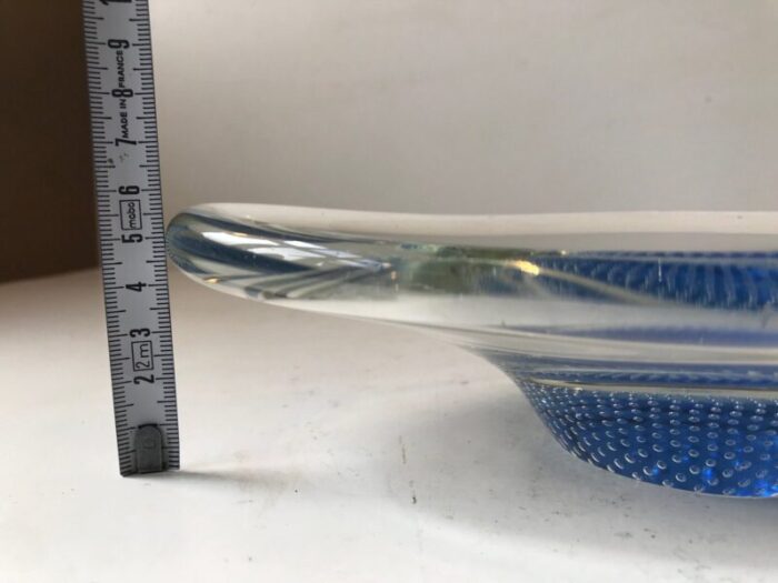 blue kosta boda glass dish by vicke lindstrand 1960 7