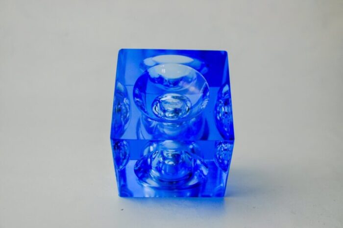 blue murano glass lighter attributed to antonio imperatore italy 1970s 5