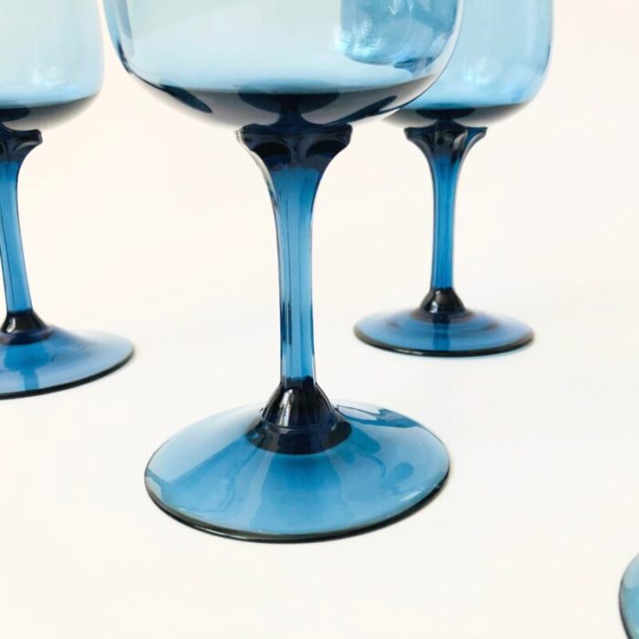 blue wine glasses by lenox set of 6 6331