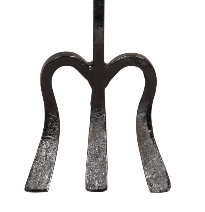 brass and wrought iron fireplace trident 1853