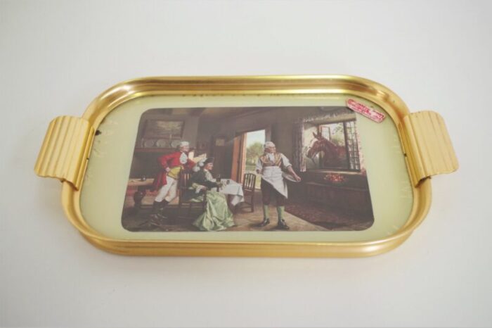 brass tray original print england 1950s 1