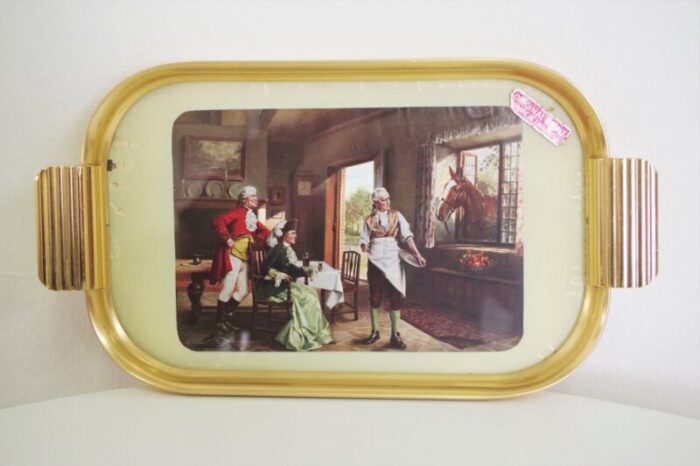 brass tray original print england 1950s 11