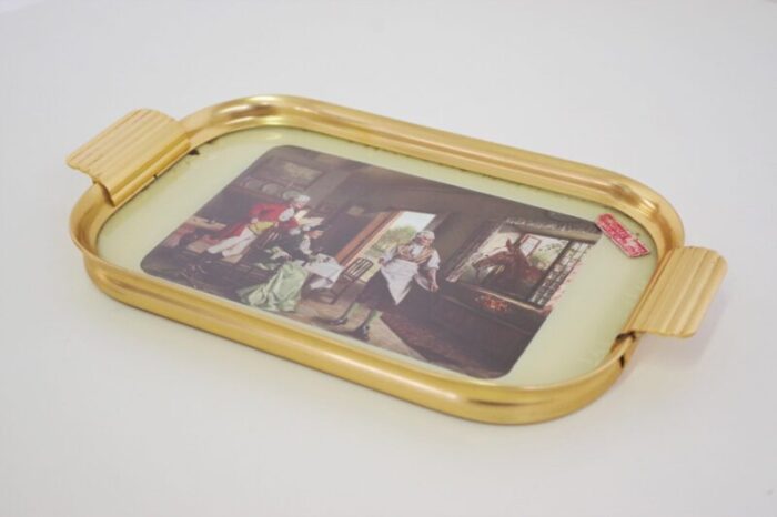 brass tray original print england 1950s 4