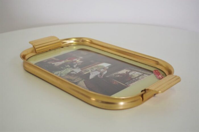 brass tray original print england 1950s 5