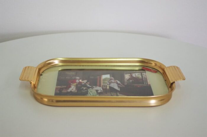 brass tray original print england 1950s 7