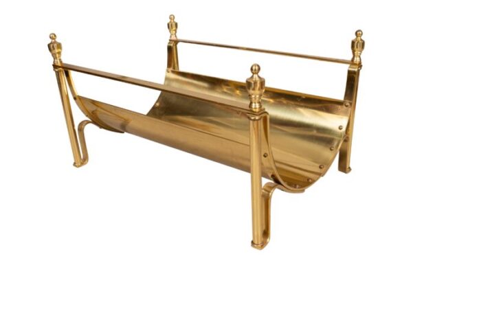 brass wood holder 0644