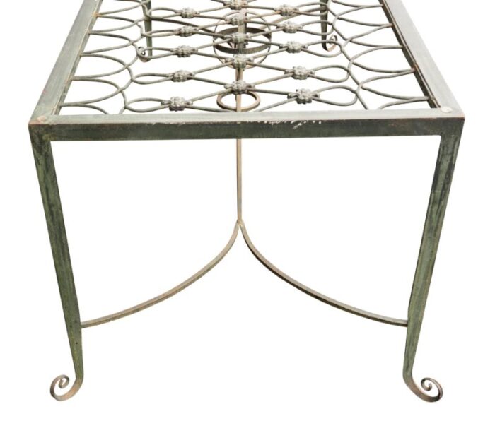 bronze and glass top dining table 5502