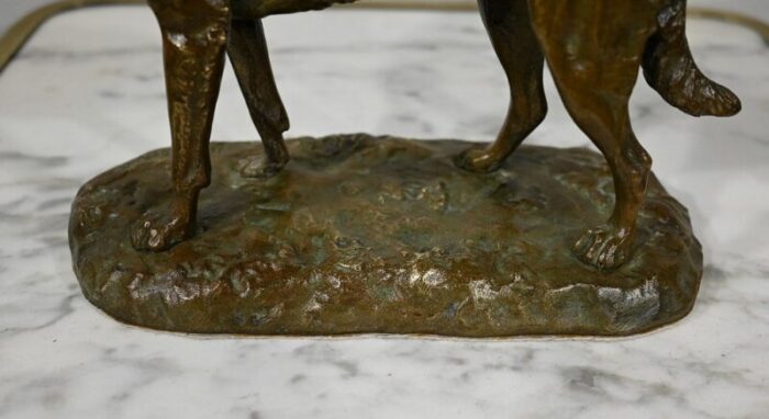 bronze german shepherd after p a laplanche early 1900s 5