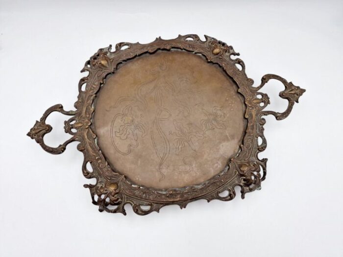 bronze tray by m jarra late 19th century 3929