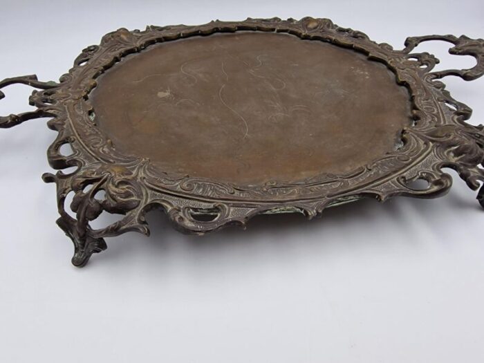 bronze tray by m jarra late 19th century 8375