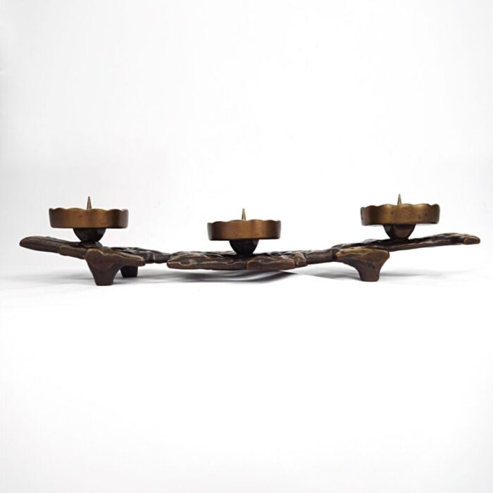 brutalist bronze candlestick 4