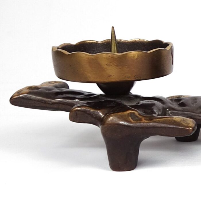 brutalist bronze candlestick 7