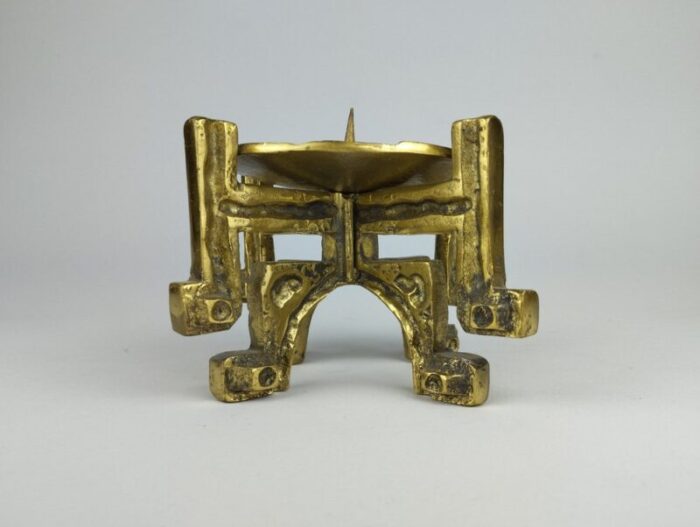 brutalist candleholder in the style of giuseppe gallo 1970s 5