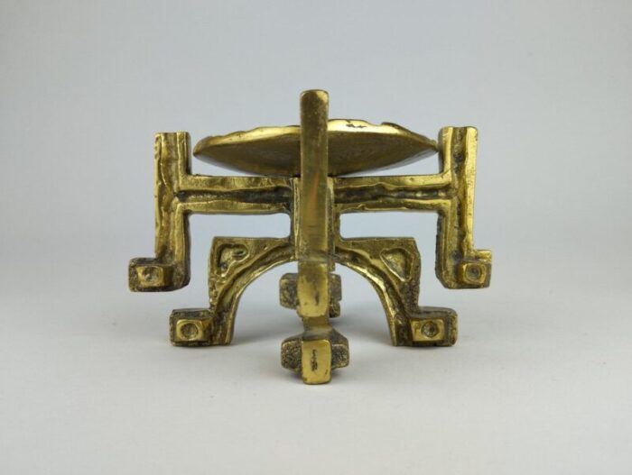 brutalist candleholder in the style of giuseppe gallo 1970s 6