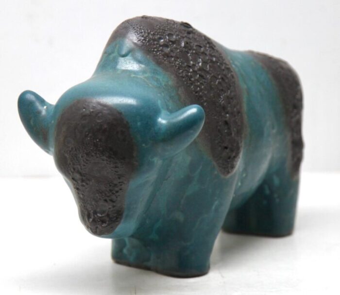 buffalo figurine by otto gerharz for otto keramiek 2