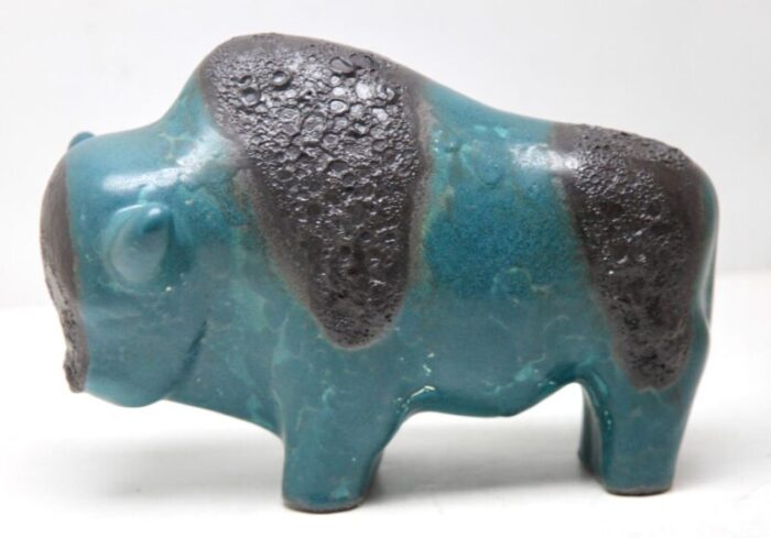 buffalo figurine by otto gerharz for otto keramiek 3