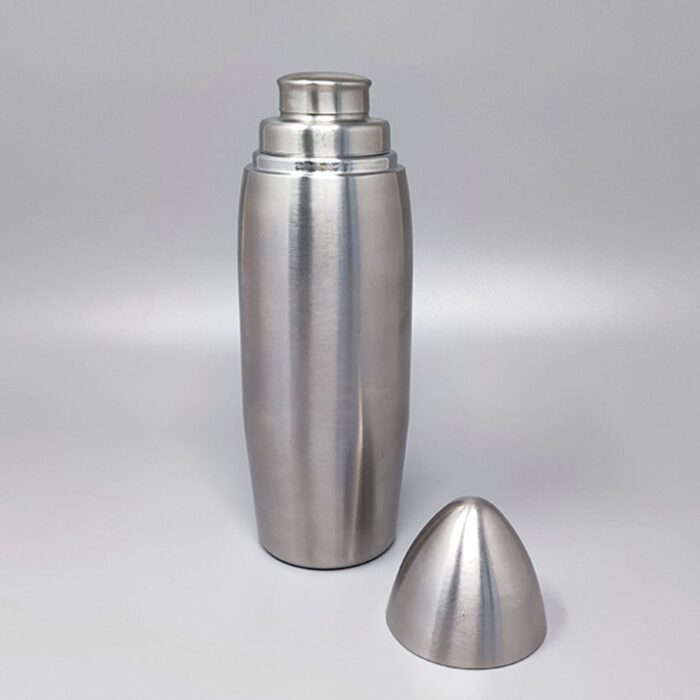 bullet cocktail shaker in stainless steel italy 1960s 2