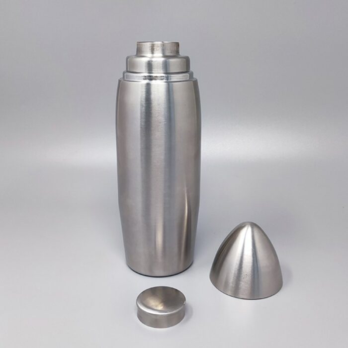 bullet cocktail shaker in stainless steel italy 1960s 3