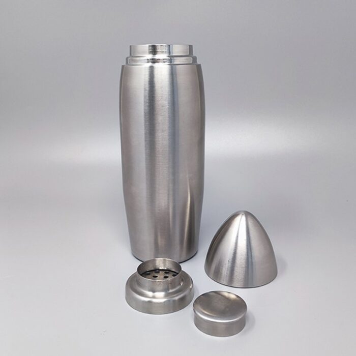 bullet cocktail shaker in stainless steel italy 1960s 4