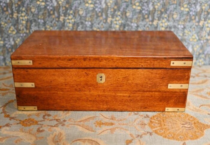 campaign writing slope luggage box desk 1870s 1