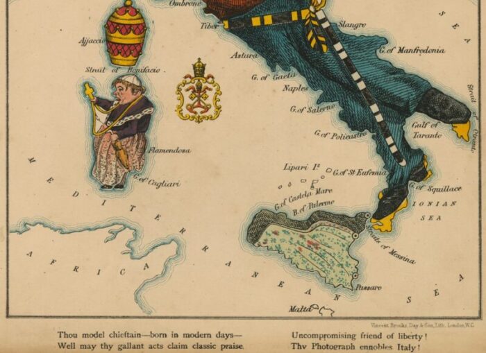 caricature map of italy 3