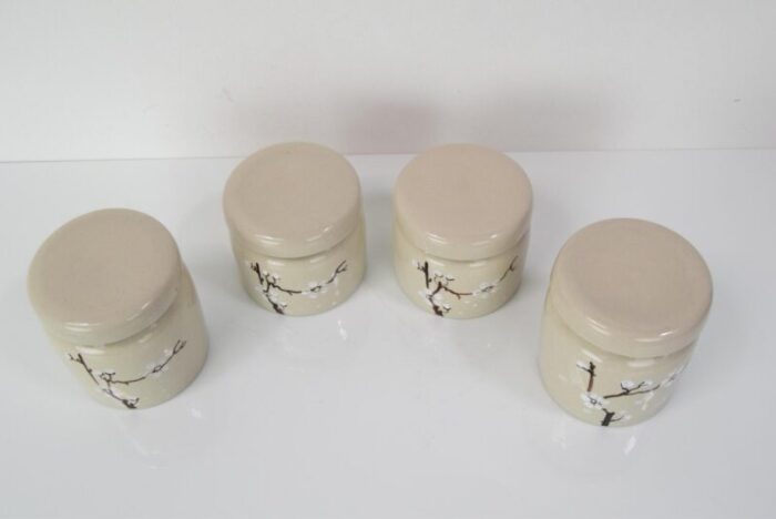 ceramic cans attributed to ditmar urbach 1930s set of 4 5