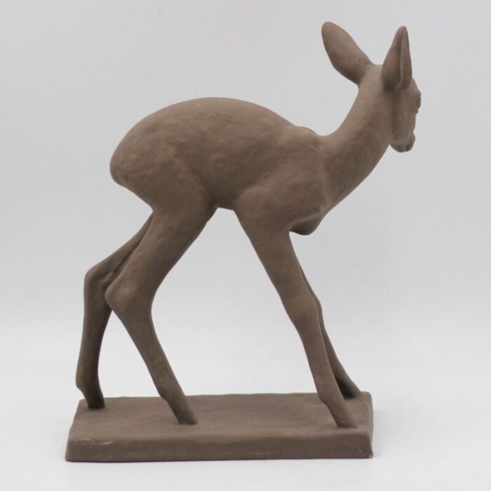 ceramic deer by else bach for karlsruhe majolika 1960s 4