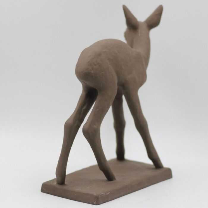 ceramic deer by else bach for karlsruhe majolika 1960s 5