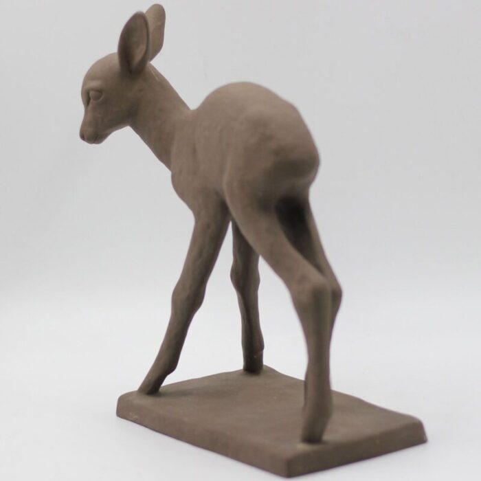 ceramic deer by else bach for karlsruhe majolika 1960s 7