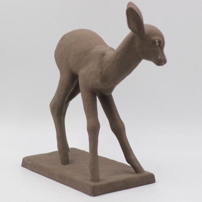 ceramic deer by else bach for karlsruhe majolika 1960s 8