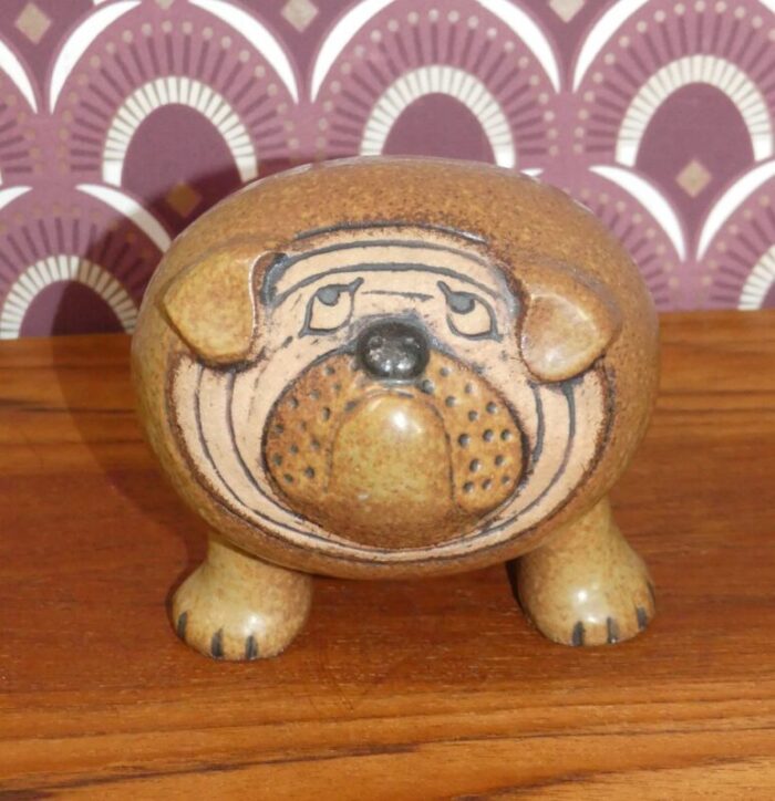 ceramic kennel series bulldog by lisa larson for gustavsberg 1972 1