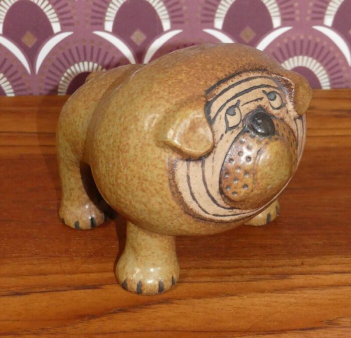 ceramic kennel series bulldog by lisa larson for gustavsberg 1972 3