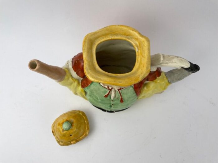 ceramic toby peg leg teapot staffordshire uk late 19th century 7