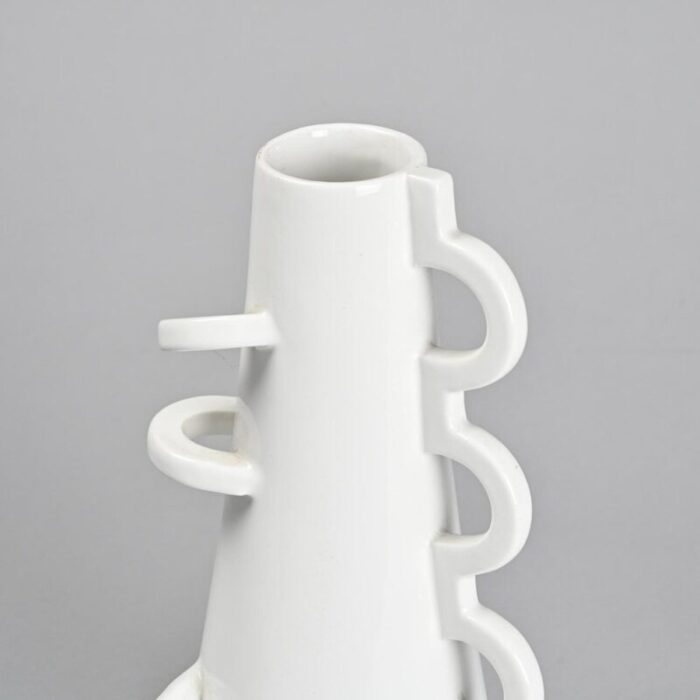 ceramic vase by alessandro mendini for zabro 1980s 3