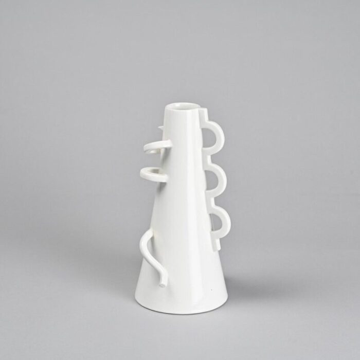 ceramic vase by alessandro mendini for zabro 1980s 7