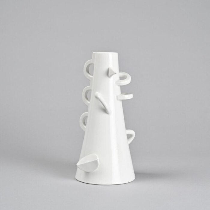 ceramic vase by alessandro mendini for zabro 1980s 8