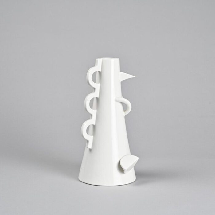 ceramic vase by alessandro mendini for zabro 1980s 9